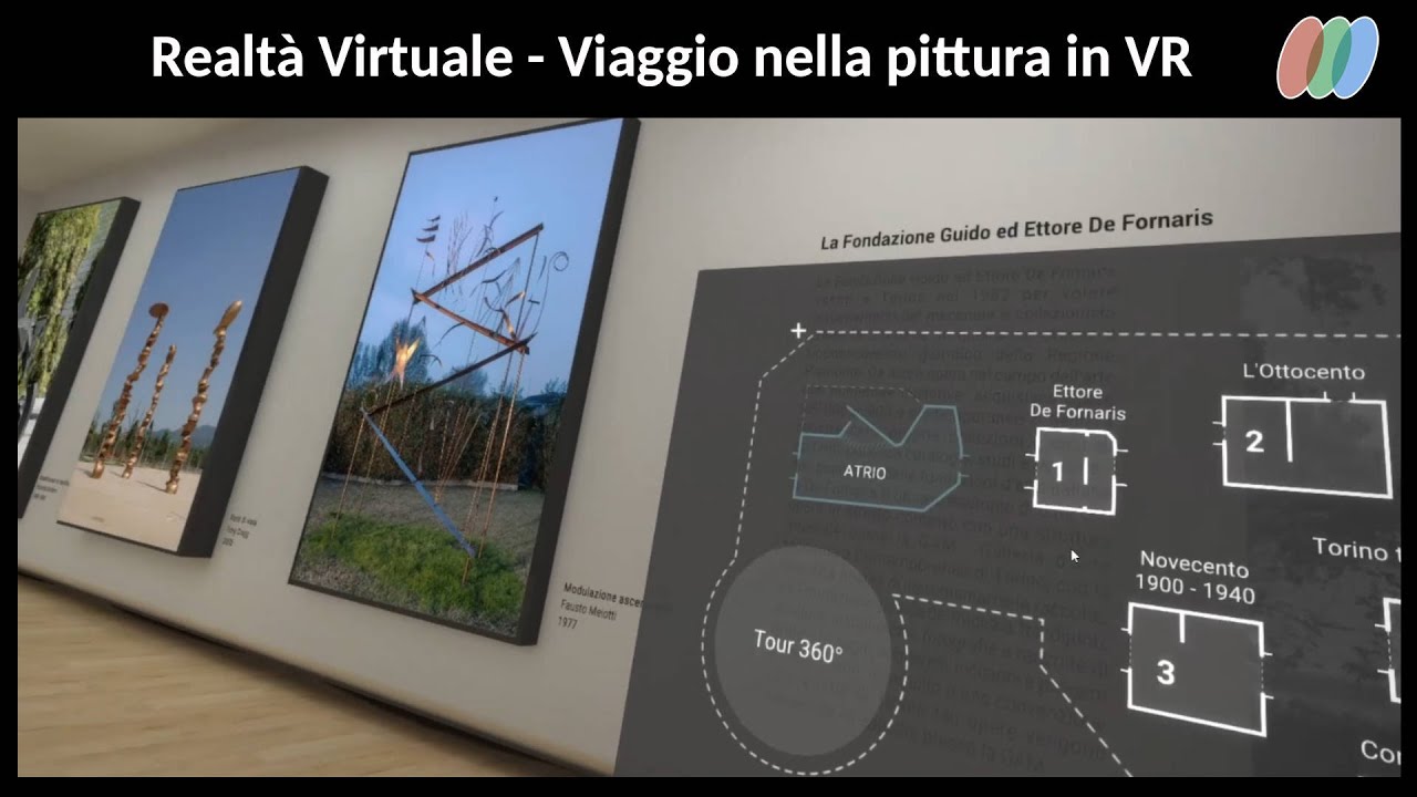Realtà Virtuale  -  Viaggio nella pittura nel museo virtuale De Fornaris