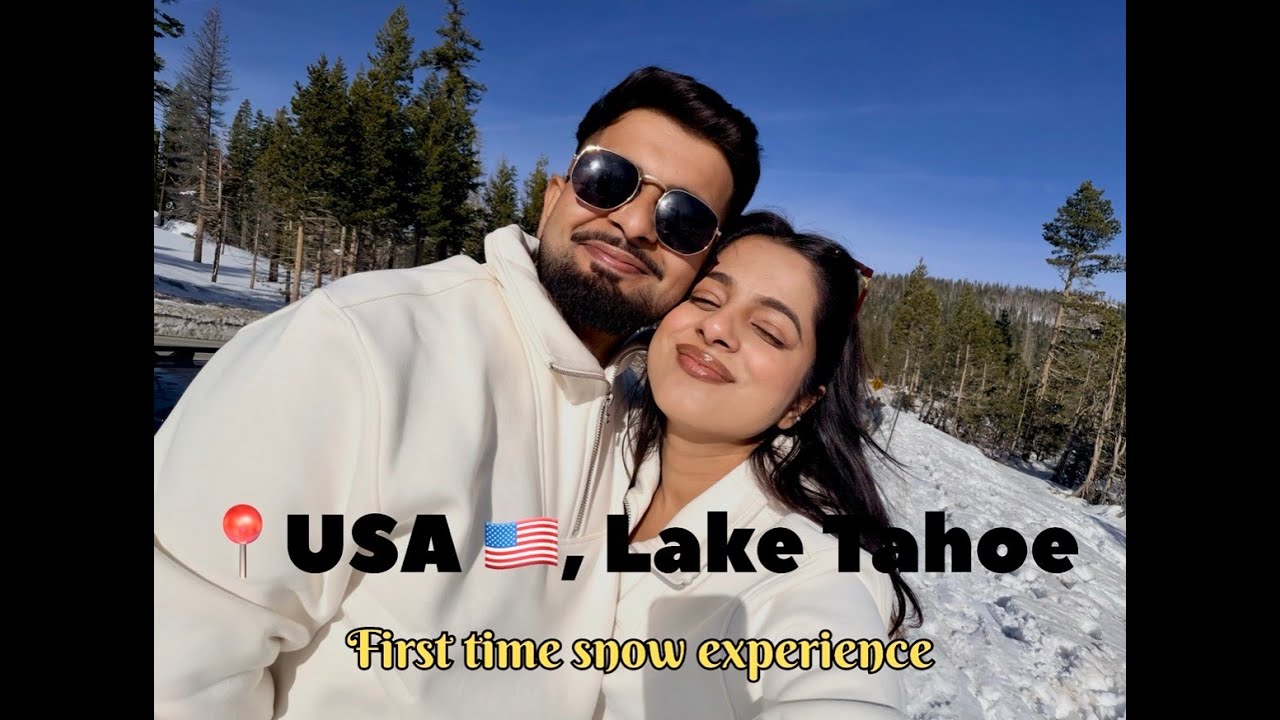 First Time Snow Experience in the USA | Travel Vlog In USA | Couple Vlog