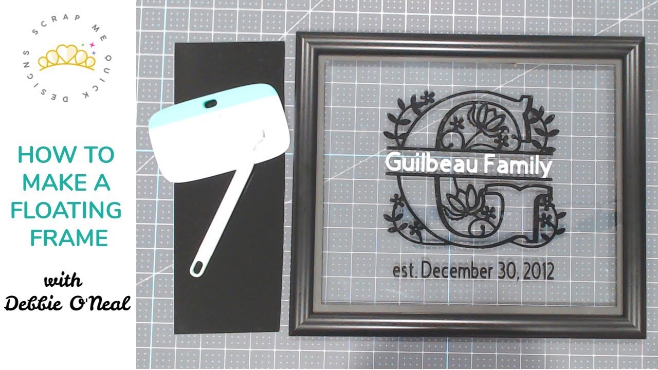 How To Make a Floating Frame with Cricut