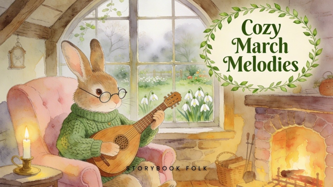 The First Buds of March 🌿 Gentle Acoustic Music for Reading