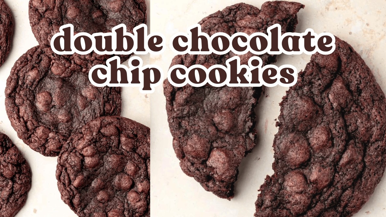 Fudgy Double Chocolate Chip Cookies 🍫 Bake With Me 💖 Broma Bakery Cookies