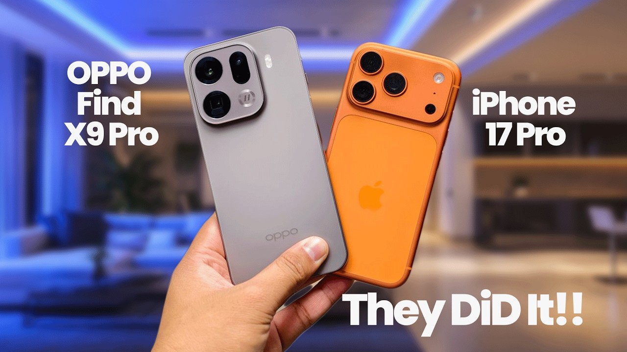 OPPO Find X9 Pro или iPhone 17 Pro: какой смартфон ДЕЙСТВИТЕЛЬНО выигрывает?