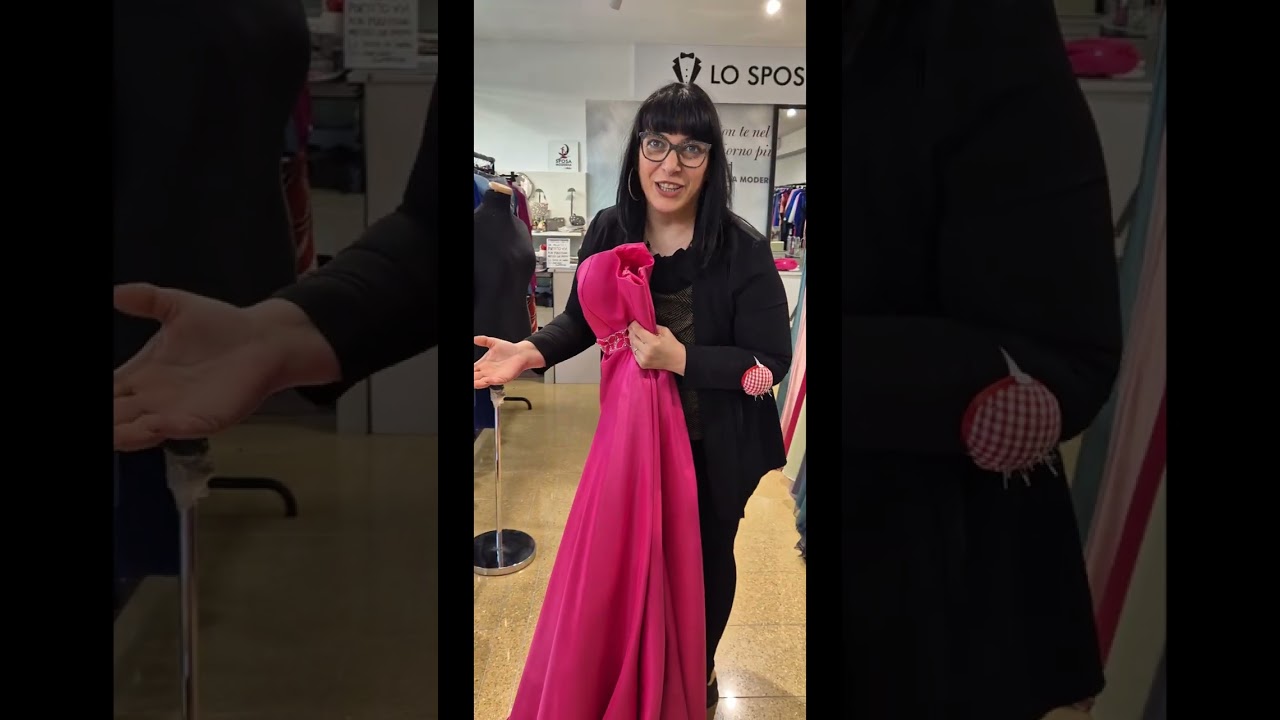 Nuovo Video abiti cerimonia raso curvy