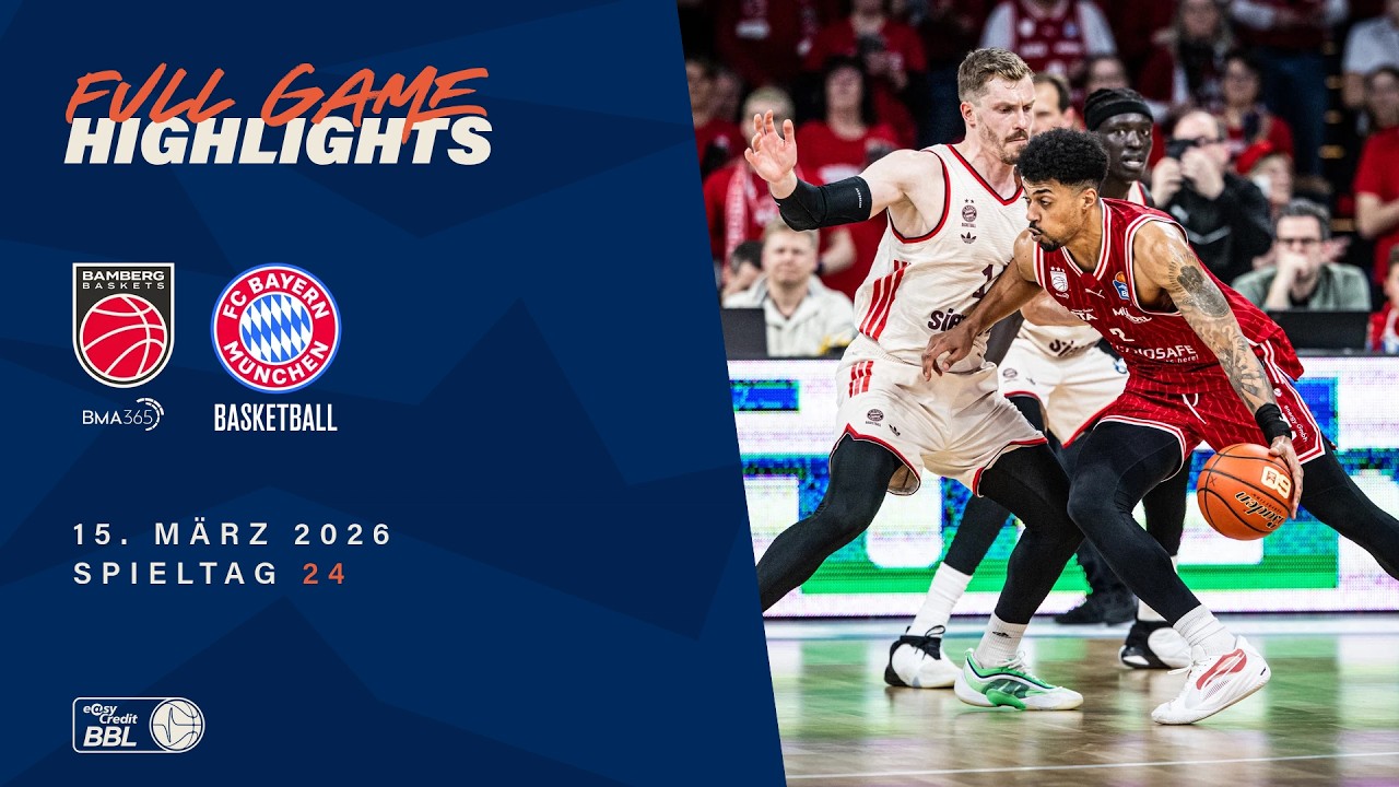BMA365 Bamberg Baskets vs. FC Bayern München Basketball - Full Game Highlights - Spieltag 24, 25/26