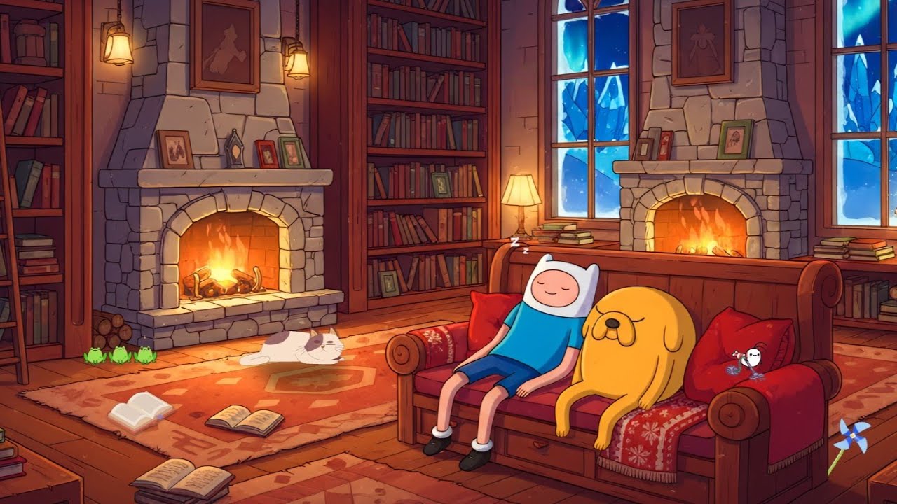 Lofi Fireplace Rest 💤 Quiet Harmonies For A Better Mood