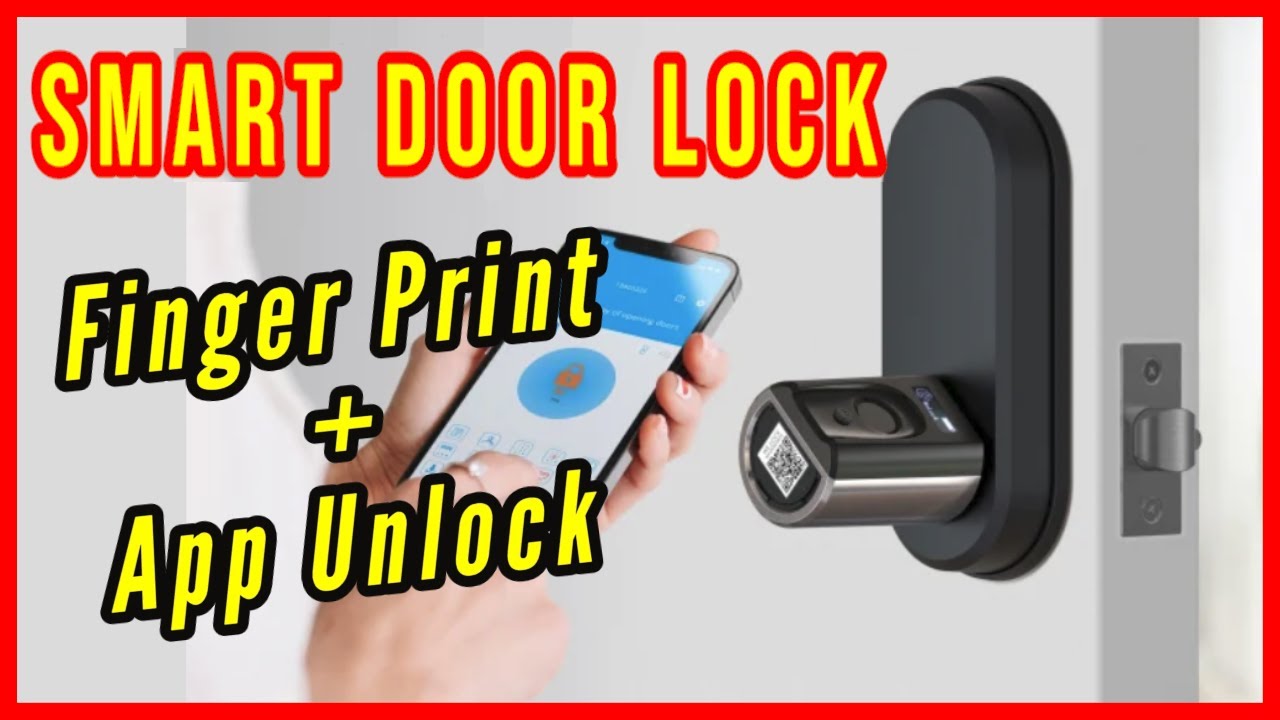 Smart Door Lock with Fingerprint, Phone App, & Voice Command Entry from Welock