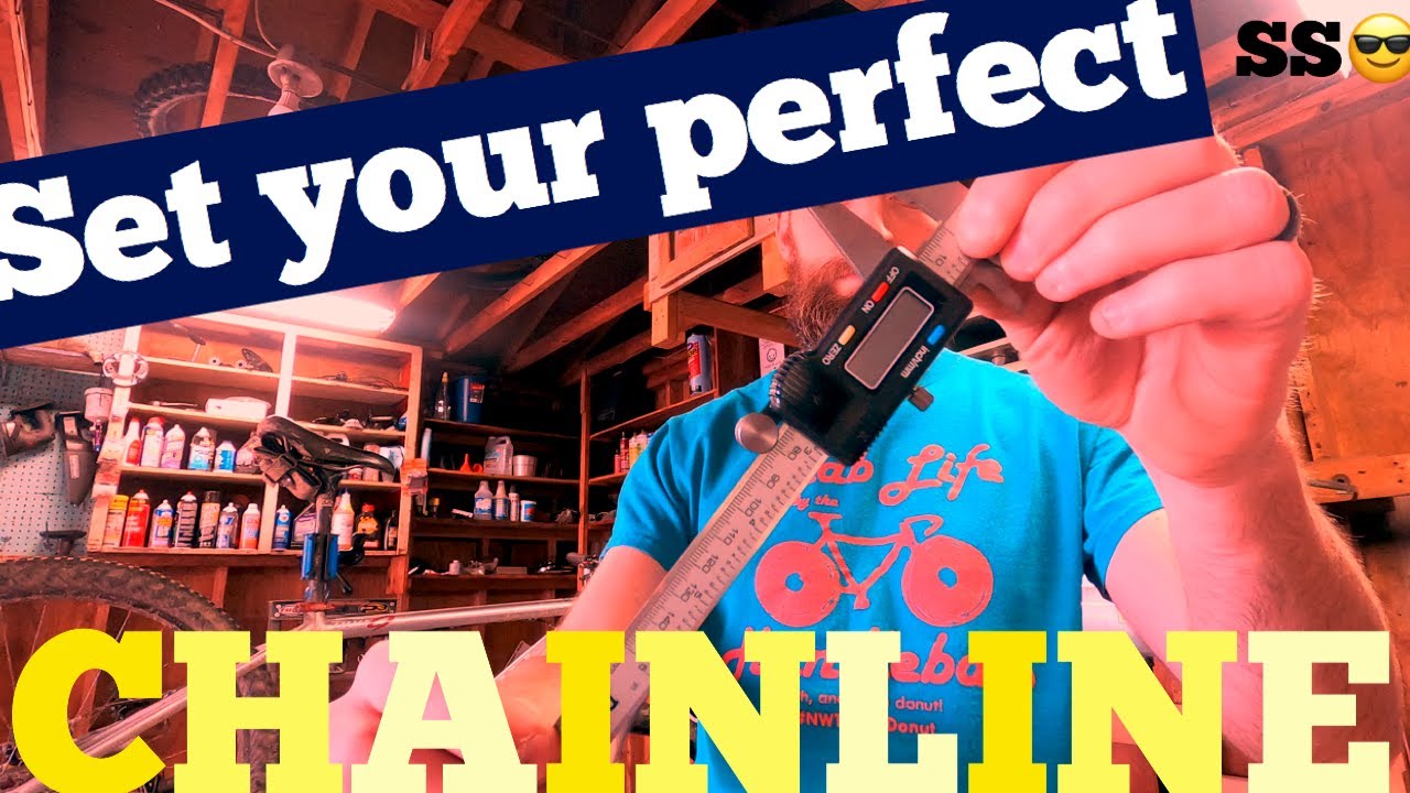 How to set the perfect chainline for you single speed bicycle
