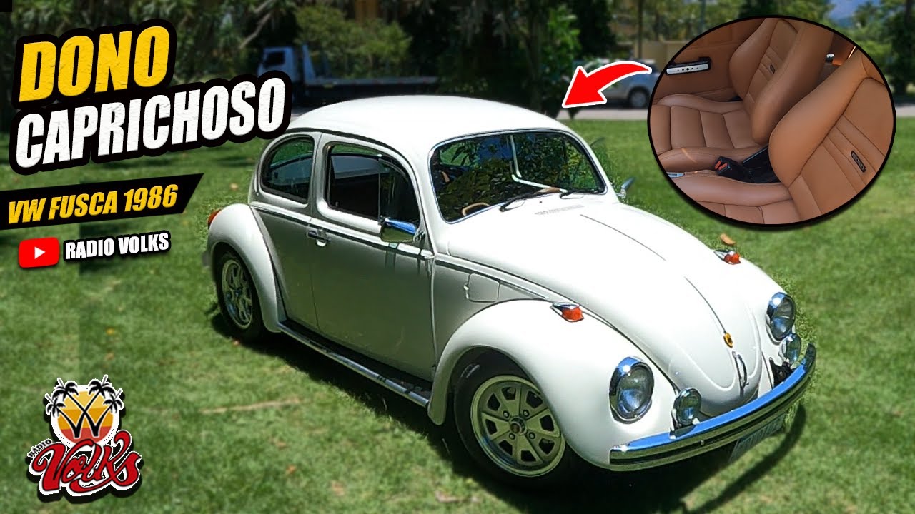 O DONO CAPRICHOU NESSE FUSCA BRANCO 1986 -Sintoniza ai !!! - R&aacute;dio Volks