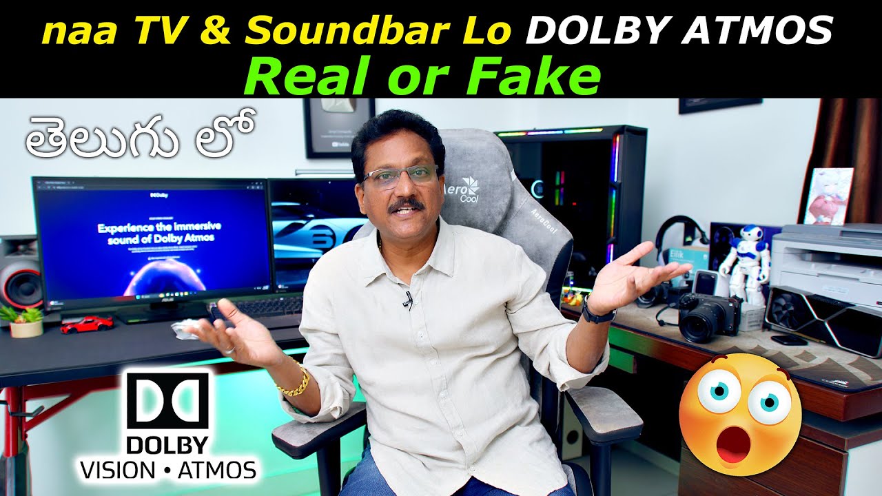 na TV Lo Soundbar Lo Dolby Atmos Real or Fake 😱 in Telugu...