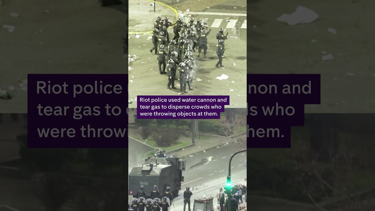 Argentina fans clash with police after 1-0 World Cup loss to Spain
