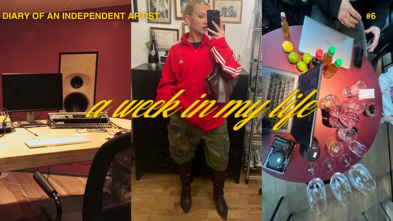 WEEKLY VLOG: SESSIONS, REHEARSALS & BREAK DOWNS ✩ Diary of an Independent artist