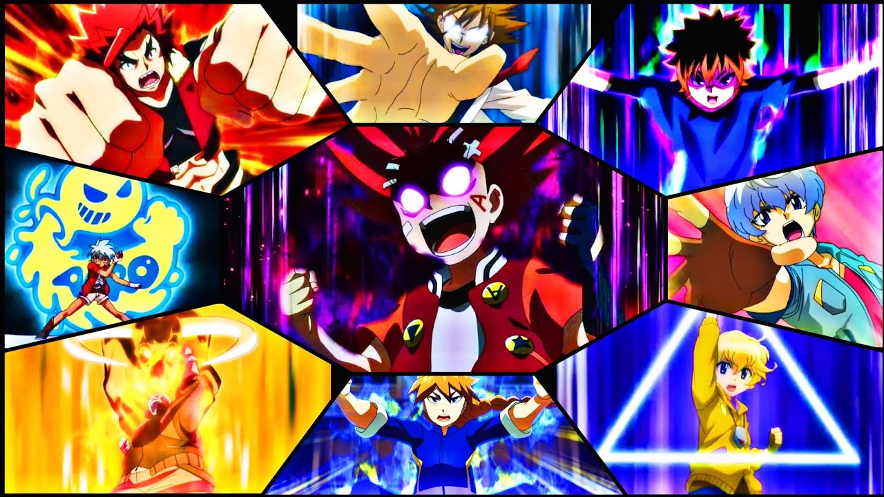 Aiger VS Ren Wu Boa Xander Hikaru Benkei Hyoma Kite Eight Takanosuke (Sigma Ball Super Episode 19)