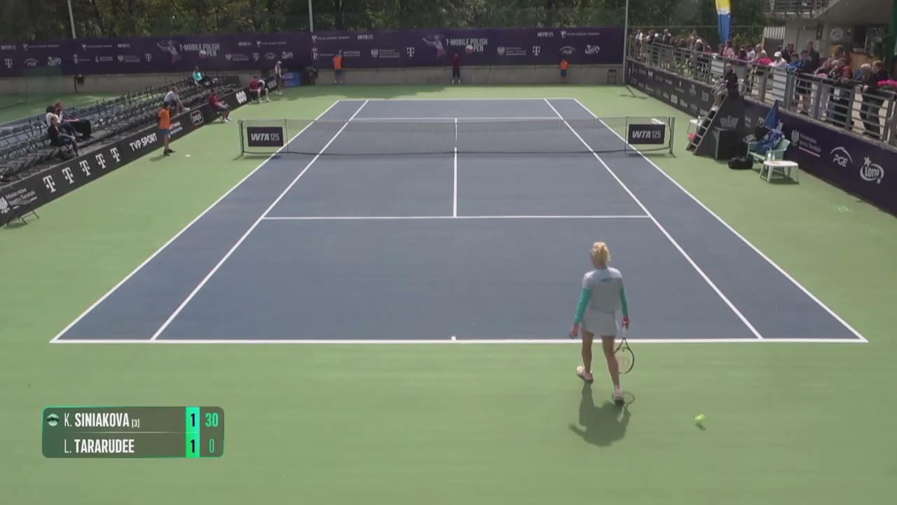 Katerina Siniakova [3] (CZE) vs Lanlana Tararudee (THA) // 6-1 1-6 7-5 // W125 Warsaw // 1st Round