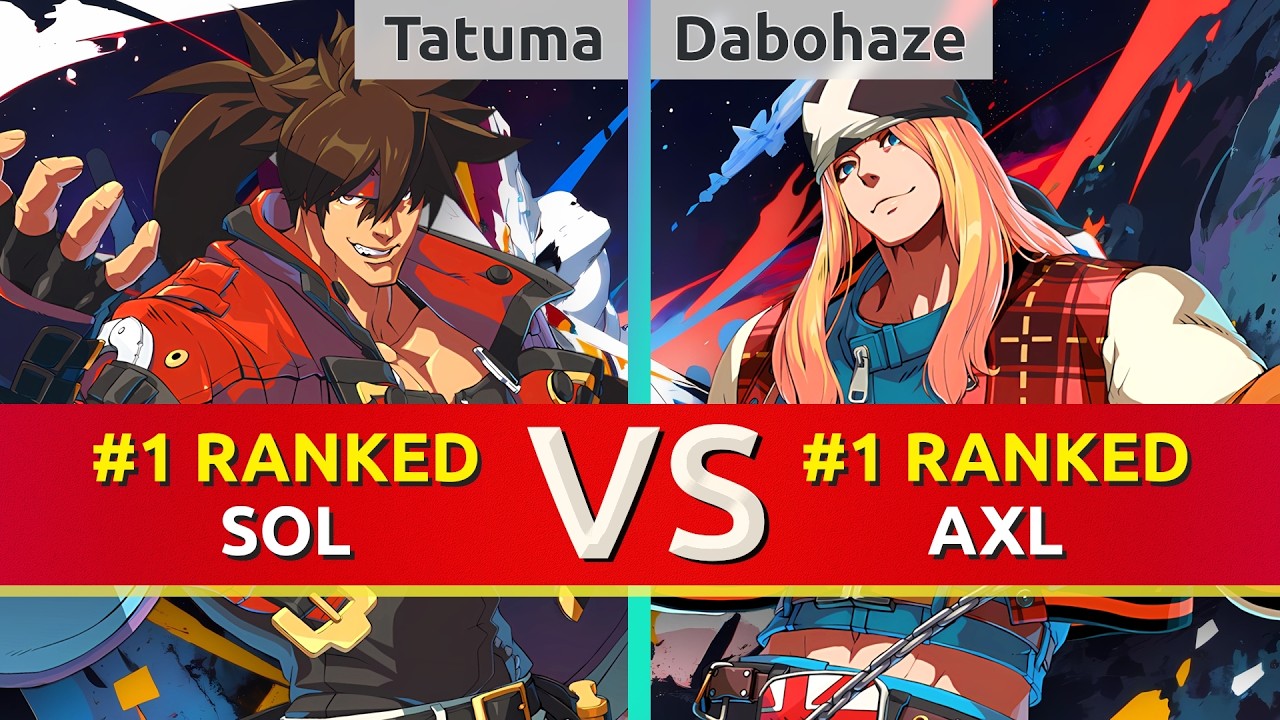 GGST ▰ Tatuma (#1 Ranked Sol) vs Dabohaze (#1 Ranked Axl). High Level Gameplay
