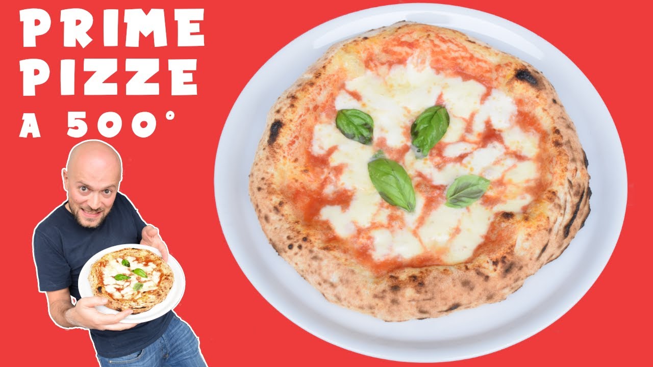 Prime pizze cotte nel forno Effeuno P134HA a 500 gradi