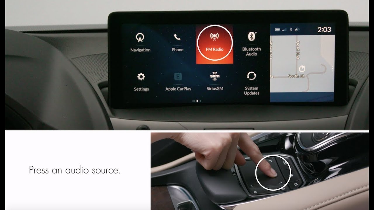 How to use the audio system with the touchpad