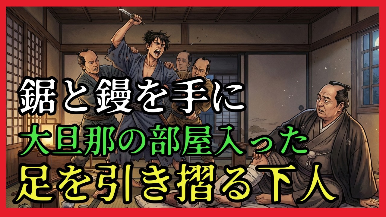丑三つ時、鋸を持ち大旦那の部屋を閉ざした下人の正体