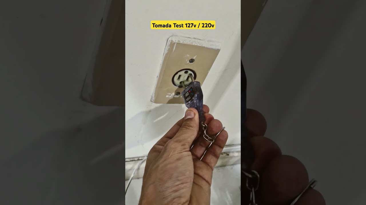 Tomada Test 127v / 220v #harrisonsantoos #eletricista