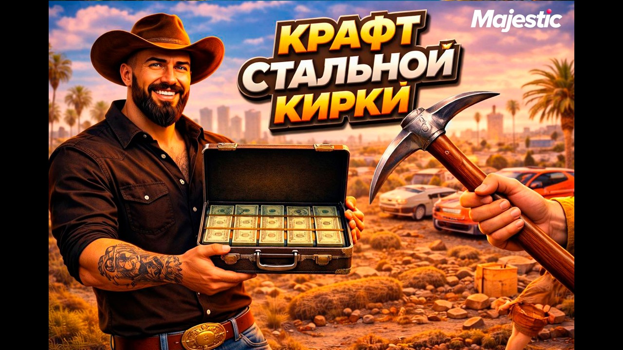 ПОТРАТИЛ 10.000.000$ НА КРАФТ СТАЛЬНОЙ КИРКИ НА MAJESTIC RP