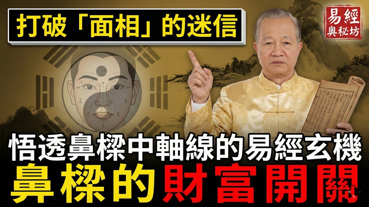 臉上隱藏的「財富開關」：悟透鼻樑中軸線的易經玄機，讓貴人磁場不請自來，受用一輩子.#曾仕強 #易經 #中國式管理 #人生智慧 #國學 #處世哲學 #人性 #職場 #修身 #智慧 #福報 #傳統文化