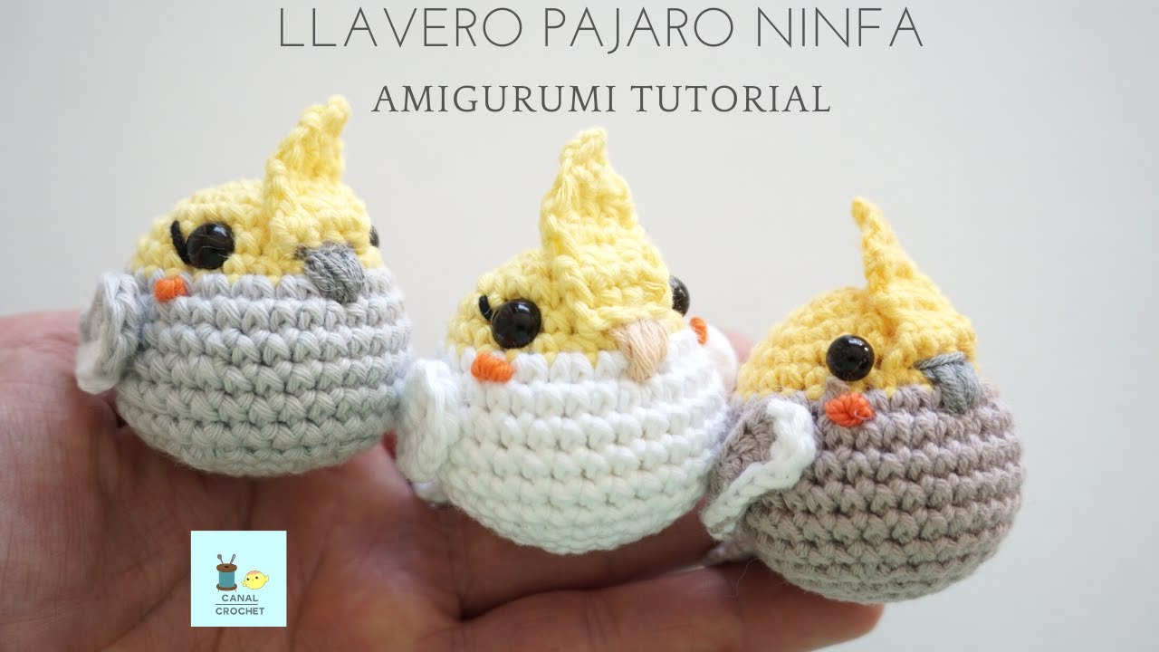 Mini ninfa llavero amigurumi tutorial.