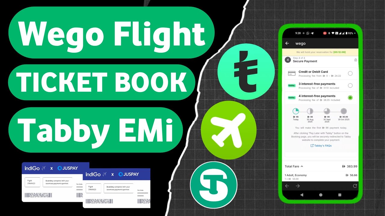 Wego Flight Booking Tabby Payment | Wego sa Flight Ticket Kaise Book Kare ✈️✈️✈️