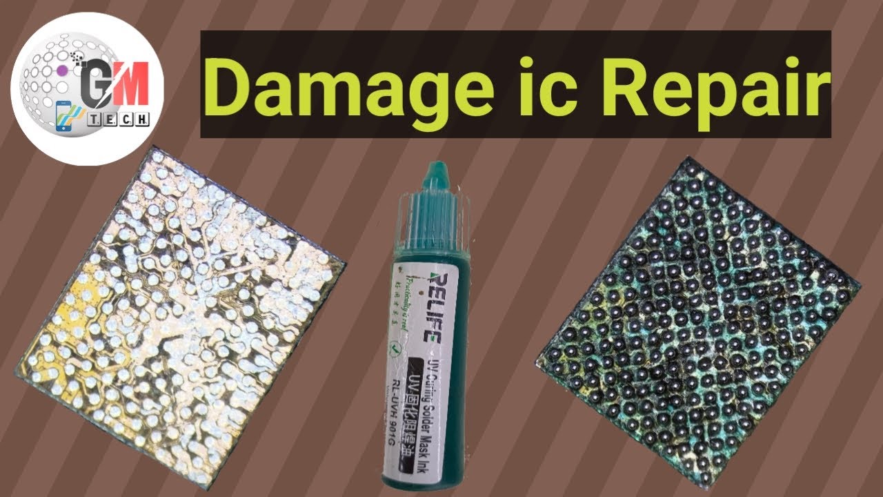 HAW TO REPAIR DAMAGED IC..(HINDI) @gmtechacademy