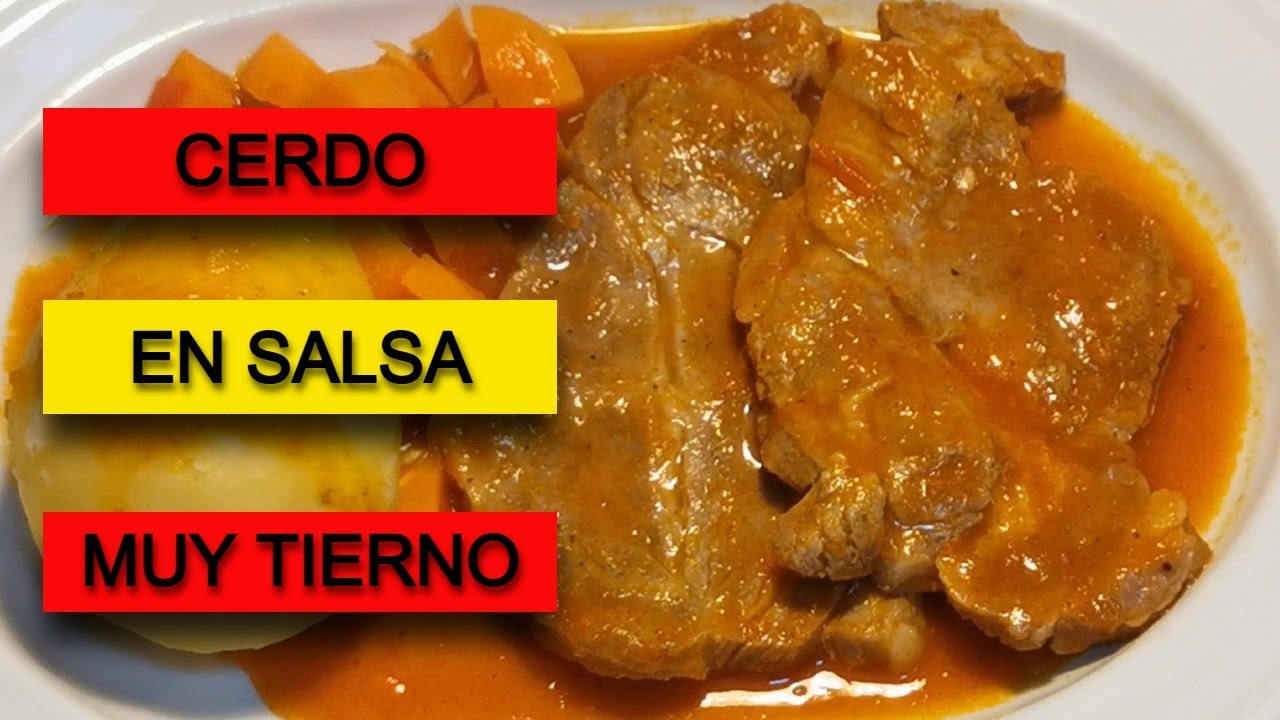 CERDO EN SALSA 🥩 CHULETAS DE CERDO MUY TIERNAS