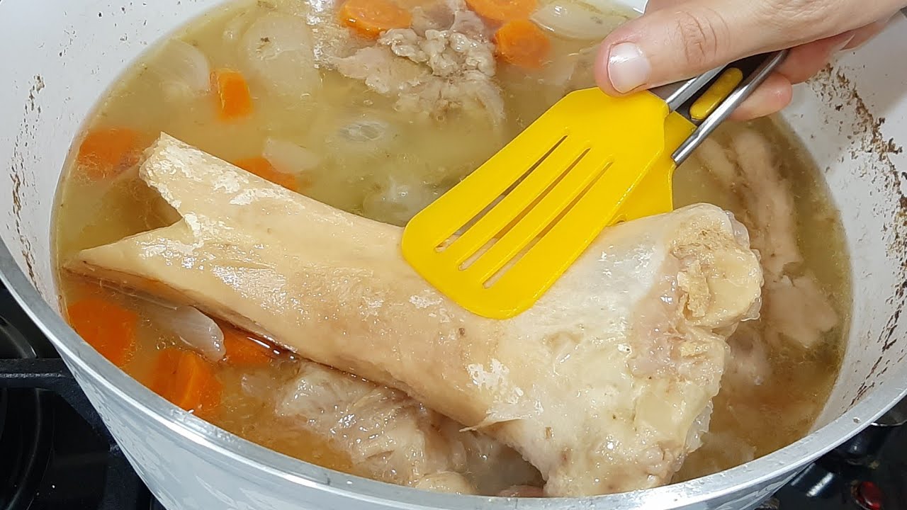 ŞEFA QAYNAGI VITAMIN MENBEYI BOL FAYDALI YEMEKLER UCUN SUMUK SUYU HAZIRLANMASI/KEMIK SUYU /BULYON