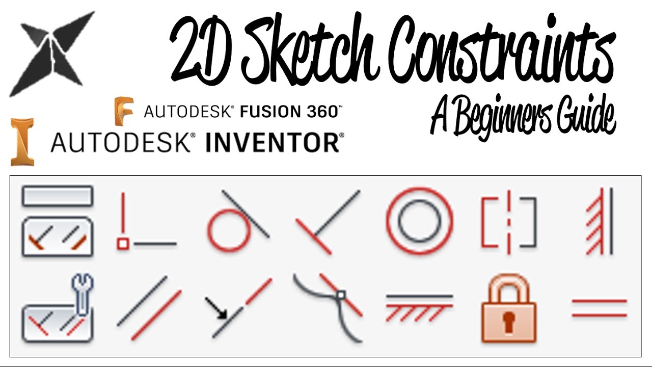 2D Sketch Constraints, A Beginners Guide | Inventor & Fusion 360