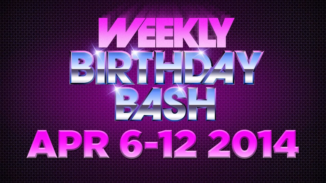 Celebrity Actor Birthdays - April 6-12, 2014 HD