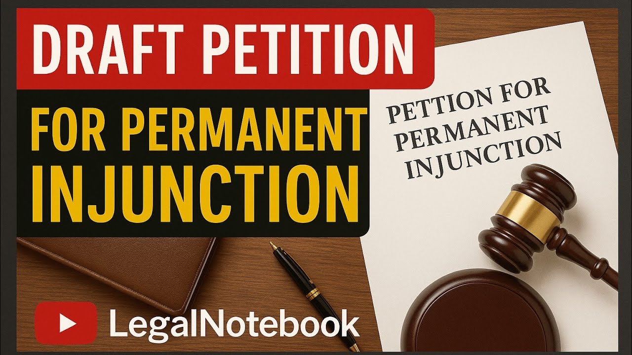 Draft petition of Suit for permanent injunction with affidavit