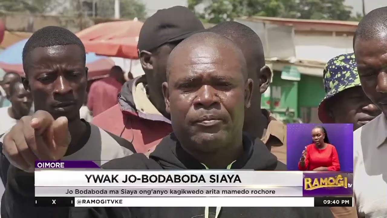 Jo-ohand bodaboda ywak ewi kuo mar apiko kond monj ma giyudo e lwet jonjore Siaya
