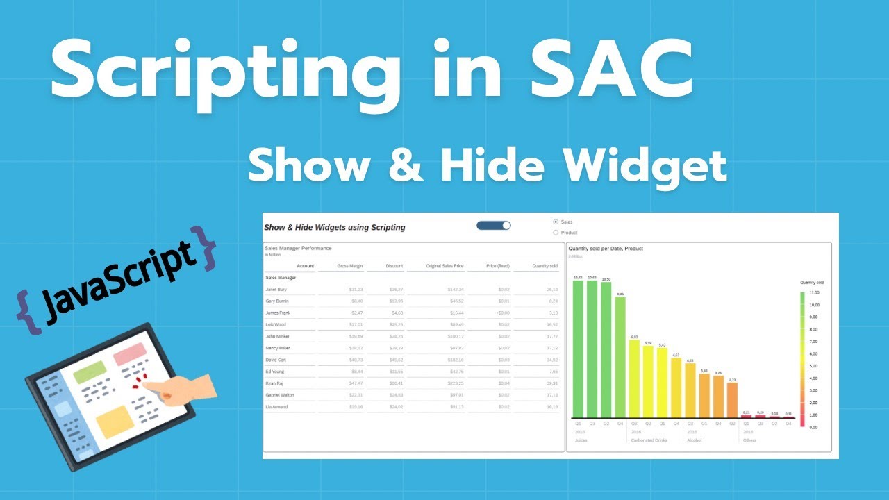 SAP Analytics Cloud (SAC) | Scripting | Show & Hide Widgets 👀🔍