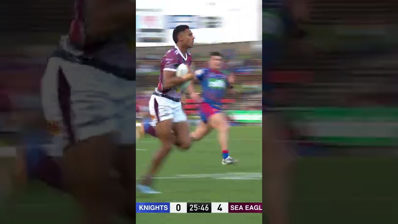 Is Jason Saab the fastest man in the NRL? 😳 #Shorts