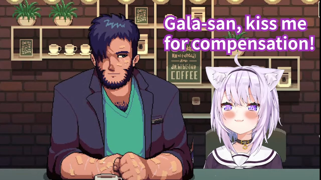 【Eng】【Spoiler】Okayu's in love with handsome Gala-san. Coffee talk clip