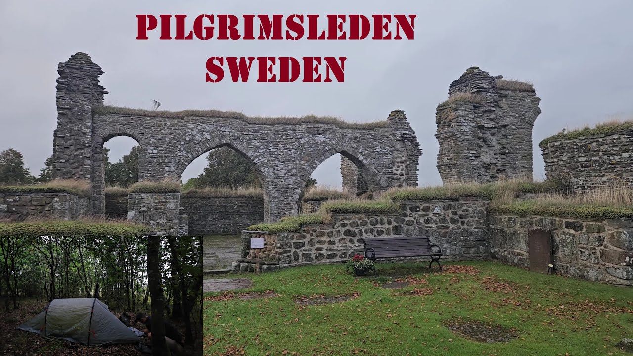 EXPLORING MONASTERY RUINS! 3 Days Backpacking Pilgrimsleden, Skaraborg, Sweden 4K VIDEO