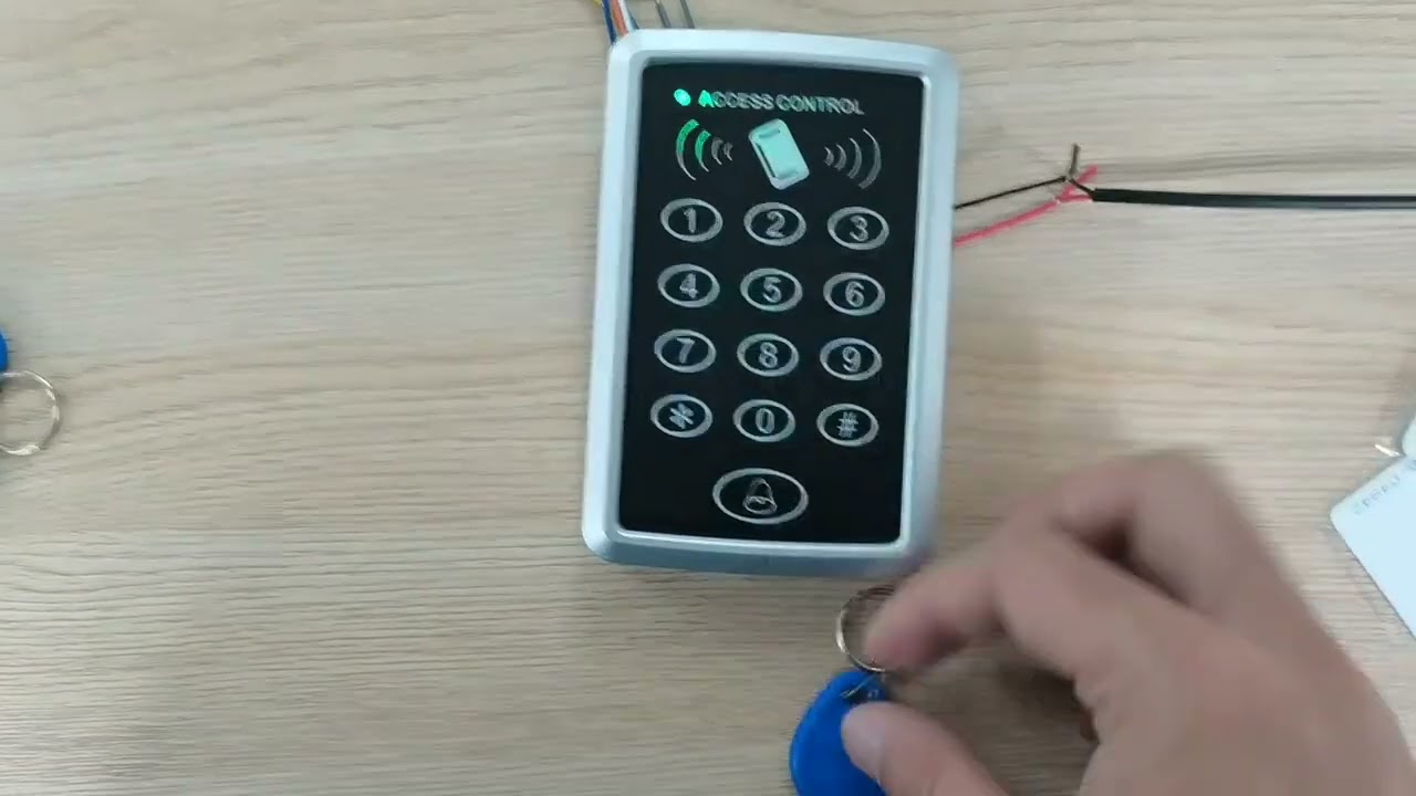 125KHz RFID Access Control Keypad EM Card Reader Door Access Control System Door Lock Opener #lock