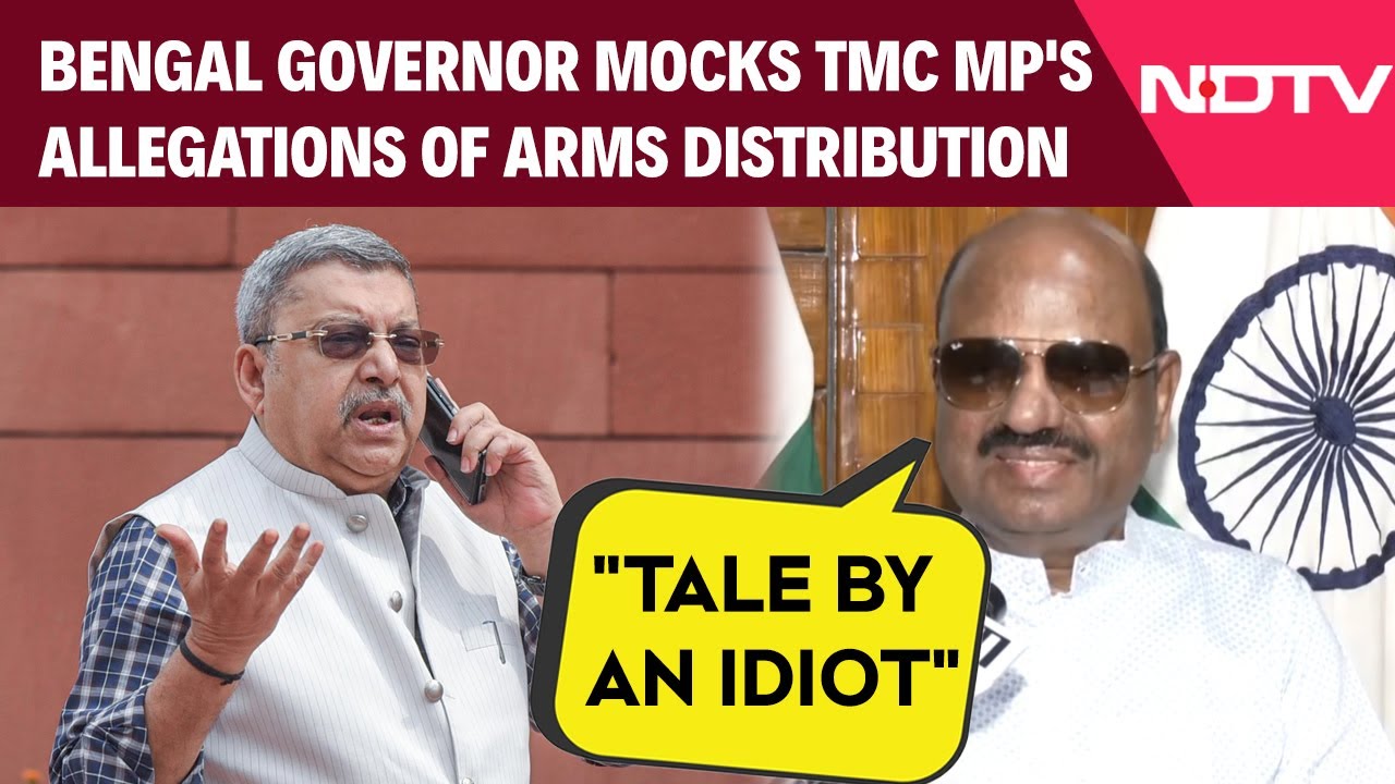 "Tale By An Idiot,": Bengal Governor Mocks TMC MP's Allegations Of Arms Distribution