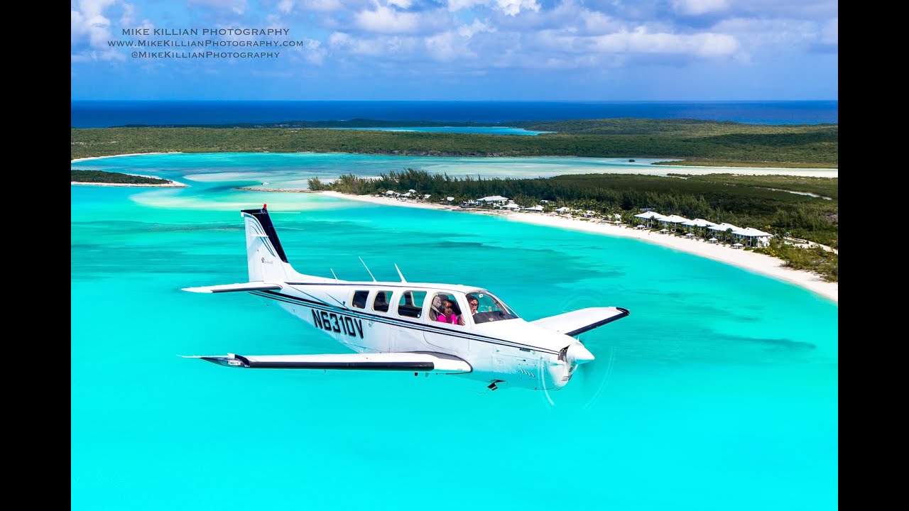Flying Around Amazing Long Island, Bahamas