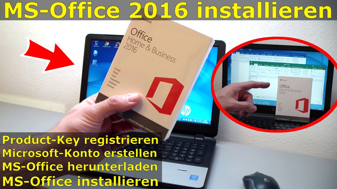 MS Office 2016 kaufen - Product-Key registrieren - Download - Installation