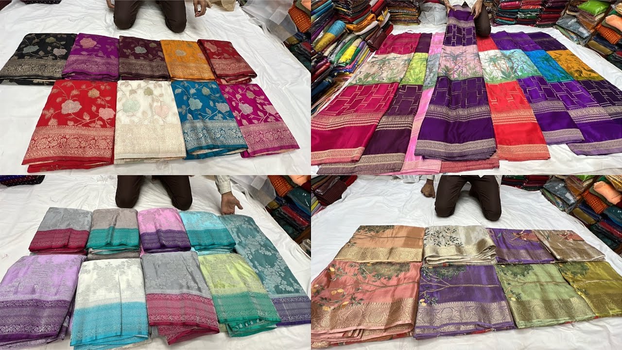 Chickpet Bangalore wholesale Boutique sarees||Single saree courier available