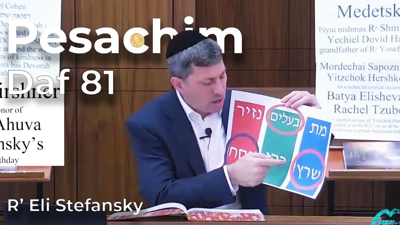 Daf Yomi Pesachim Daf 81 by R&rsquo; Eli Stefansky