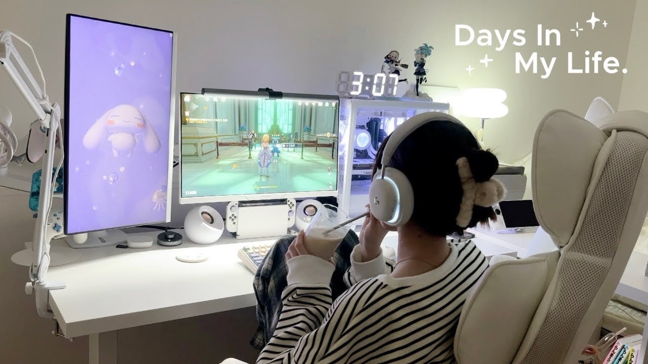 vlog | ゲーム三昧な年末年始🎮iPad Air開封📦無印購入品🍰原神、スプラトゥーン💫