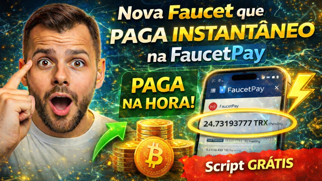 💸 Nova Faucet que PAGA INSTANT&Acirc;NEO na FaucetPay + Script Gratis 💥 Prova de Pagamento
