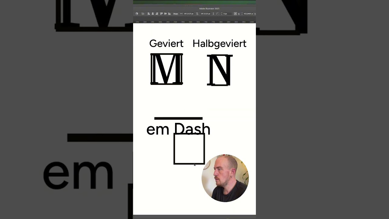 Design Basics: Das Geviert – So erkennst du falsche Striche mit einem Blick.