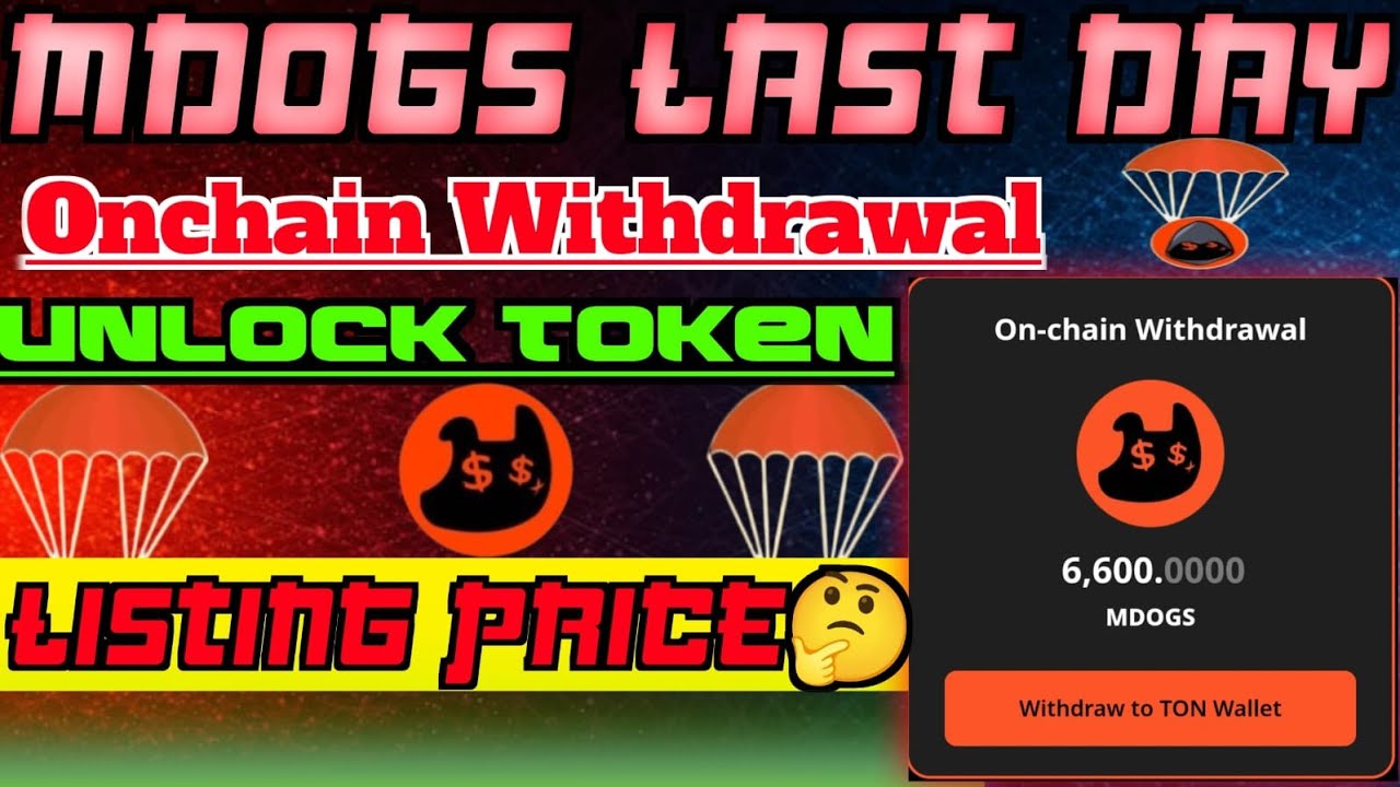 ⚠️Money Dogs Withdrawal 😱 | Money Dogs Token Unlock 🔓