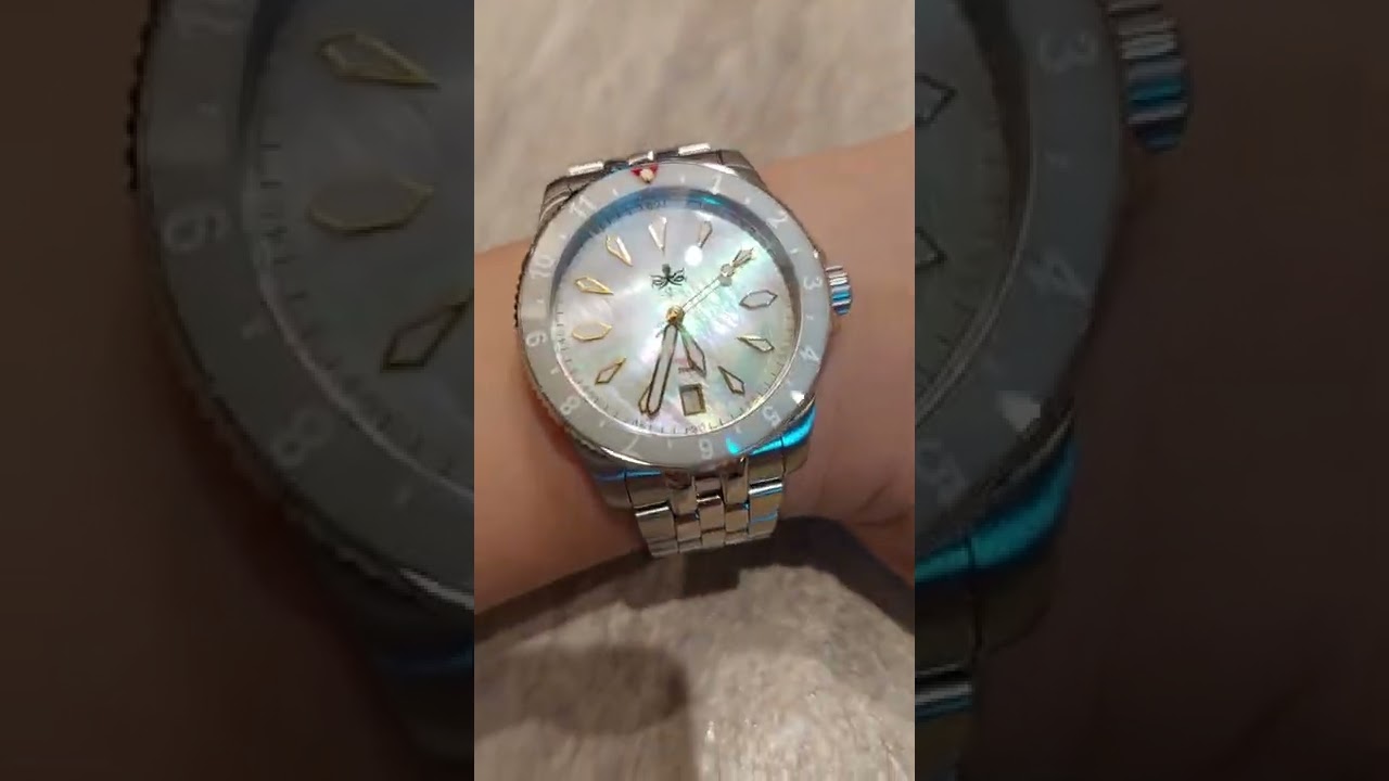 PHOIBOS Watch - PHOIBOS Voyager 200M Automatic Diver Watch PY035E White Mother Of Pearl (39mm)