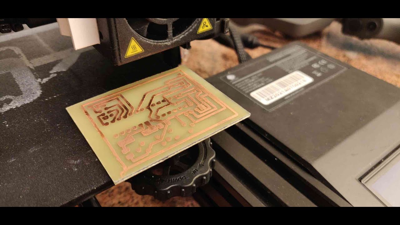 Etching a PCB with the help of a 3D printer