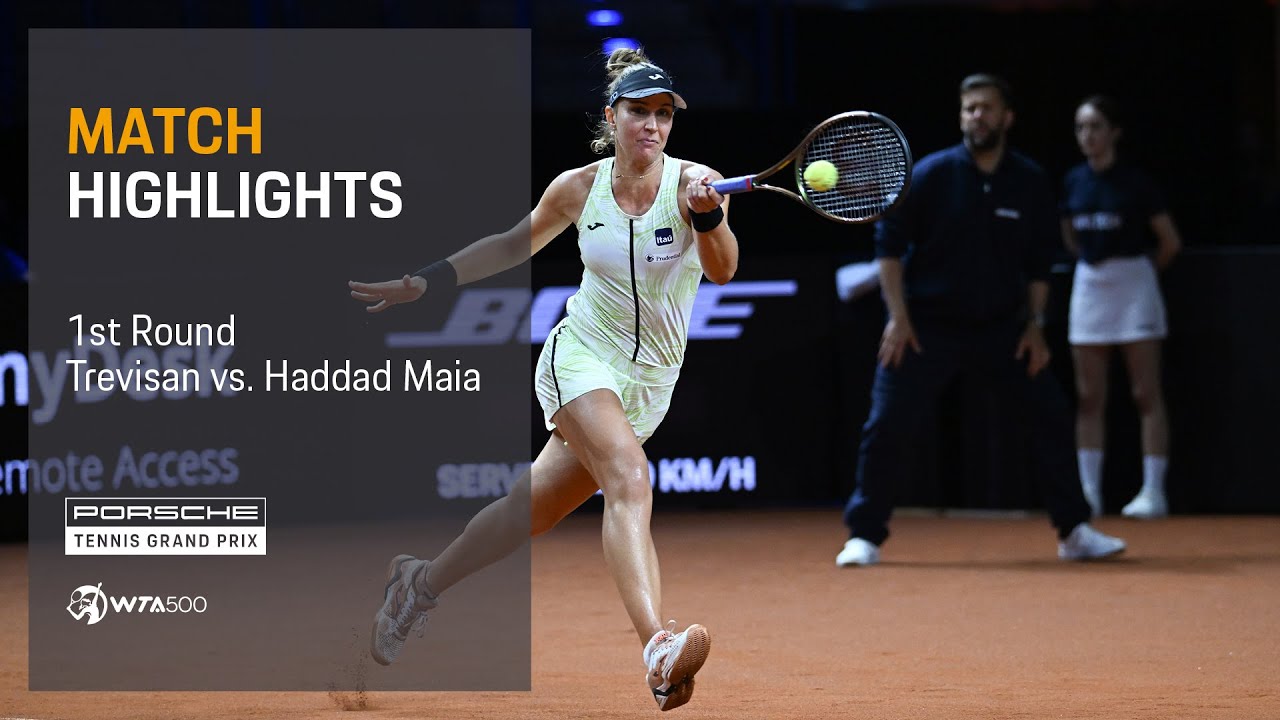 Porsche Tennis Grand Prix | 04/18/2023 | Match Highlights | Trevisan vs. Haddad Maia
